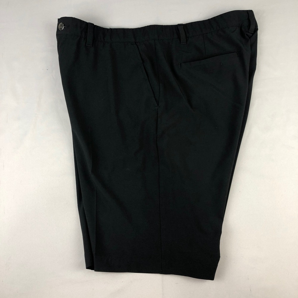 Adidas Mens Black Stretch Golf Shorts 36" Stretchy Performance Grip Waist - Picture 4 of 10